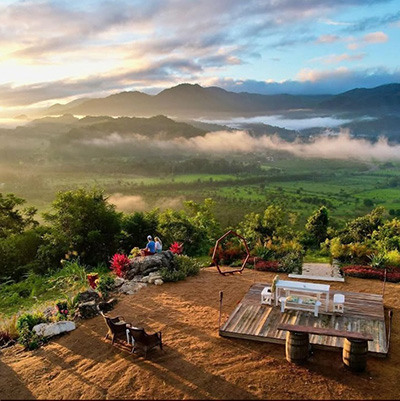 Tourists enjoying western Belize nature